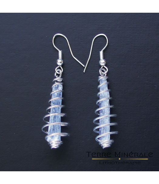 Boucles d'oreilles Cyanite