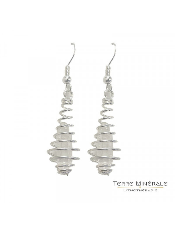 Boucles d'oreilles Cristal de Roche