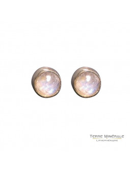 Boucles d'oreilles Pierre de Lune argent 0.925