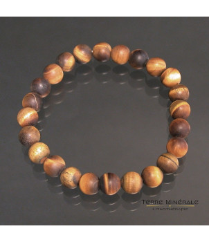 Bracelet Homme Oeil de Tigre 10mm dépoli – BIJOUX FANTAISIE BANNOST-VILLEGAGNON 77
