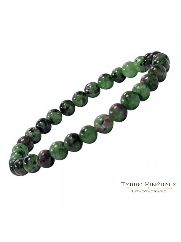 Bracelet Rubis Zoisite 8mm