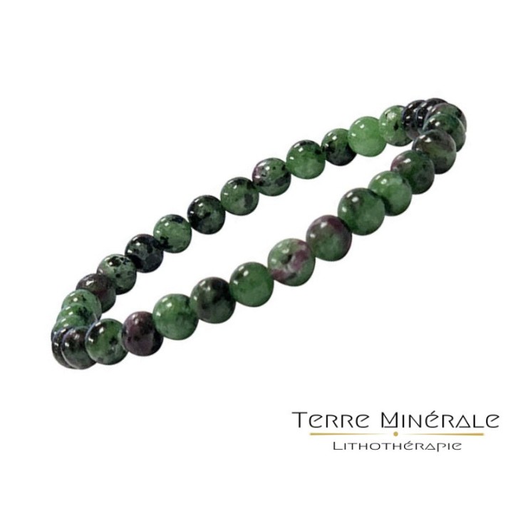 Bracelet Rubis Zoisite 8 mm
