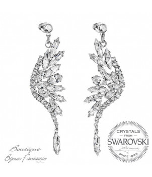 BOUCLES D'OREILLES FABOS CRYSTAL FROM SWAROVSKI® 6339-02 – BIJOUX FANTAISIE HÉRICY 77
